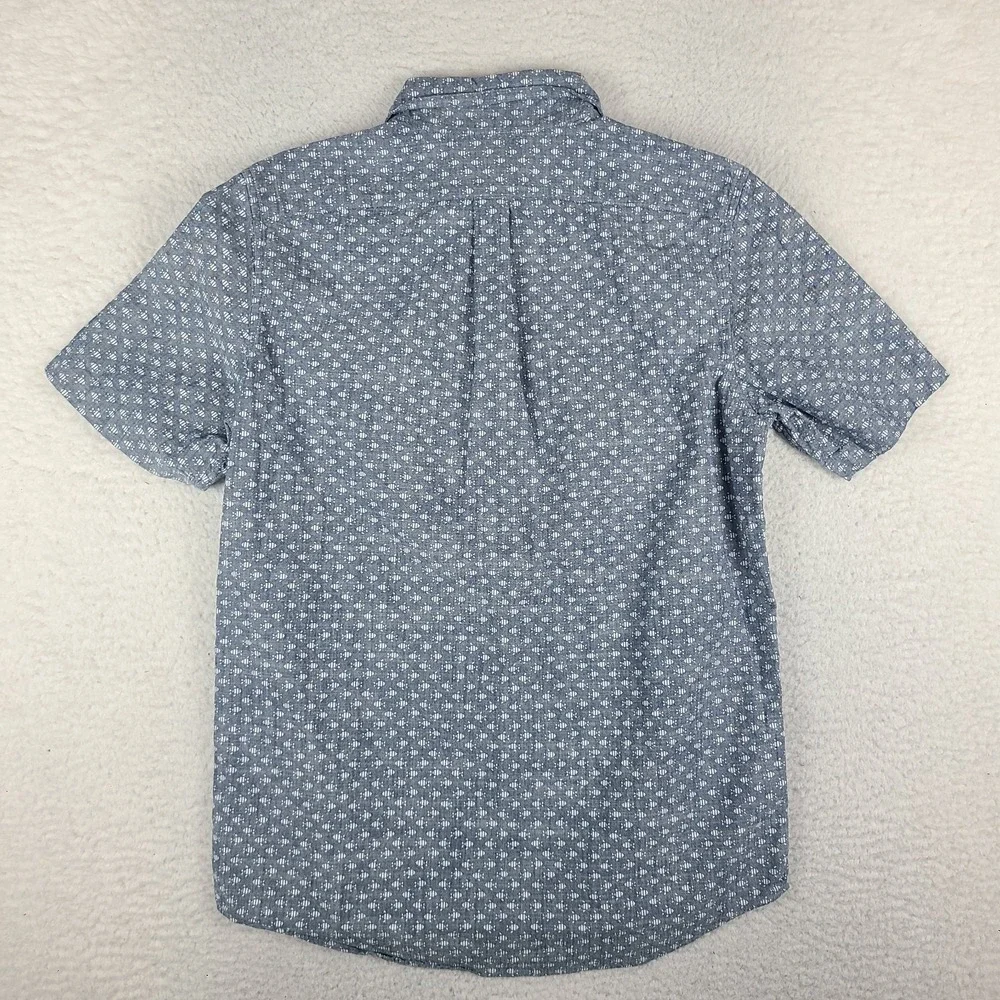 Vineyard Vines Murray Shirt Mens Small Blue Slim Fit Preppy Hawaiian Button Up